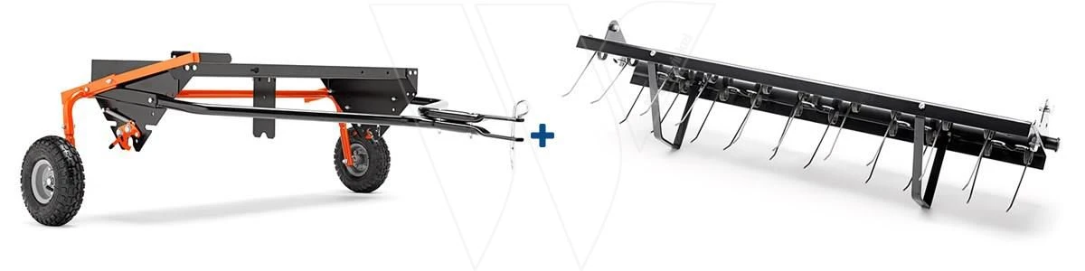 Husqvarna Platform + Verticuteer Hark 3 Husqvarna Platform + Verticuteer Hark